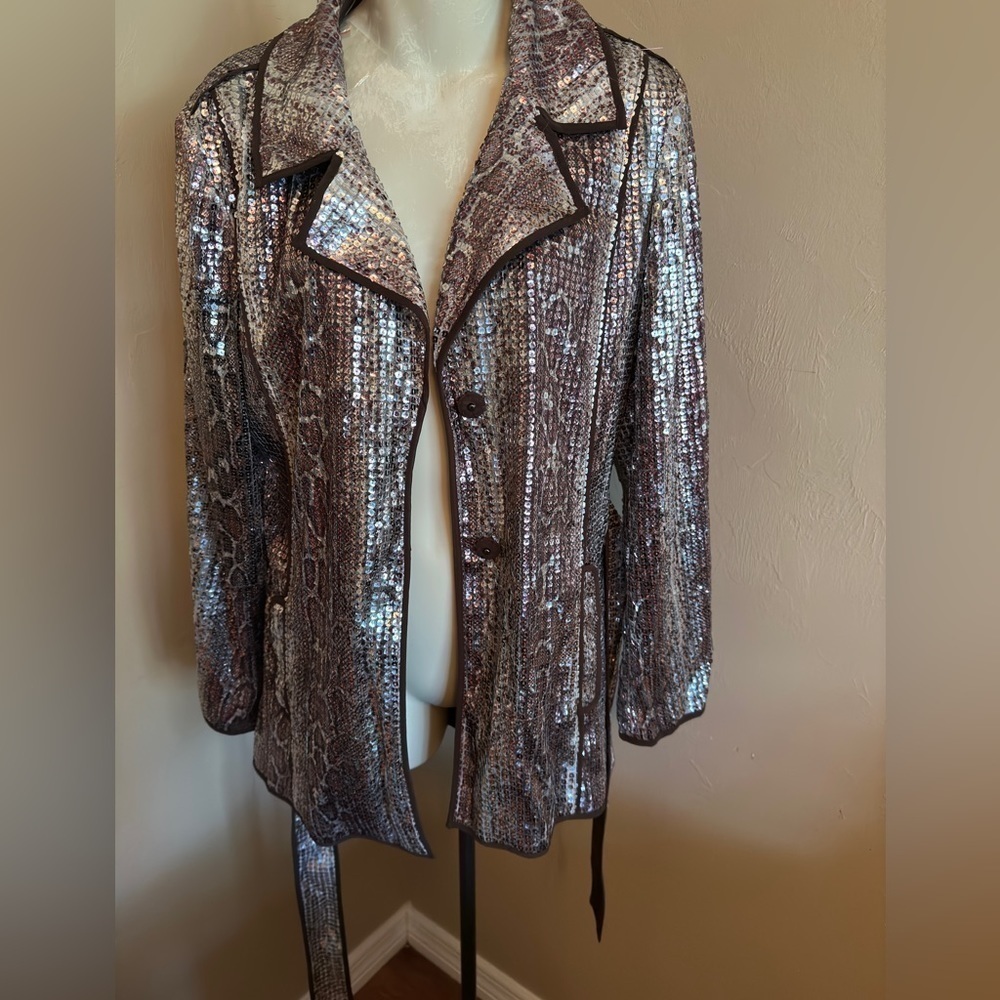 Chico's Ravishing sequence snake jacket - Picture 5 of 10